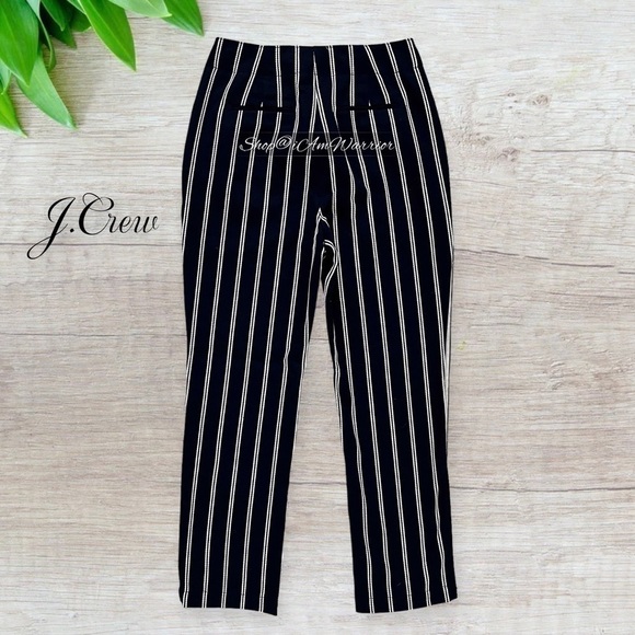 J.Crew NWT navy sailor pants in pinstripe *shop@iamwarrior - Picture 4 of 10